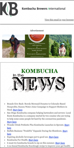 Newsletter Ad Sample